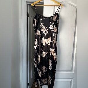 Floral Black Dress